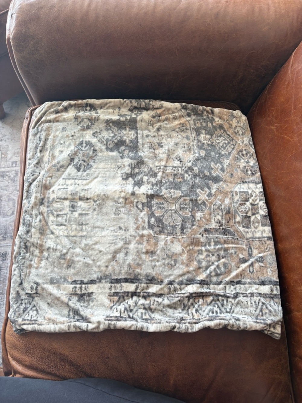 Zayden Printed Velvet Pillow Pottery Barn
